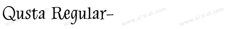 Qusta Regular字体转换